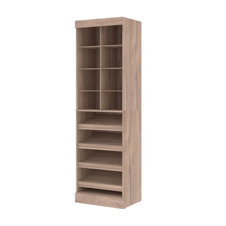 Bestar Bestar Pur 25W Closet Organizer in rustic brown 26164-000009